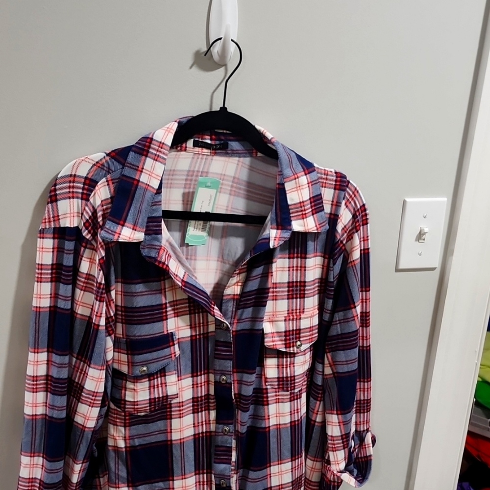 Papermoon plaid shirt